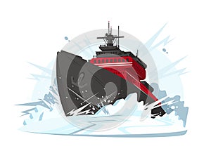 Icebreaker breaks ice