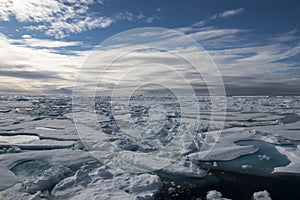 Icebreaker in the ice