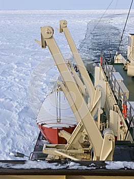 Icebreaker at sea