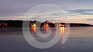 The icebreakers at the ore quay in LuleÃÂ¥ photo