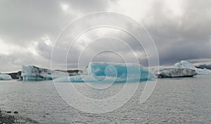 Iceburgs in a Glacial Lagoon