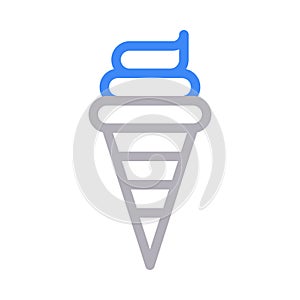 Icecone vector color line   icon