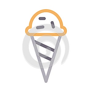 Icecone vector color line   icon