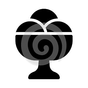 Icecream vector glyph flat con