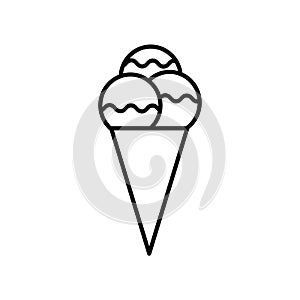 Icecream outline icon photo