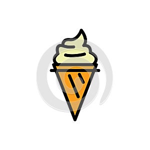 Icecreamcone. Vector illustration decorative design