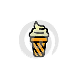 Icecreamcone. Vector illustration decorative design