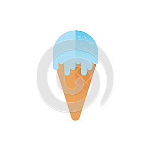 Icecreamcone. Vector illustration decorative design