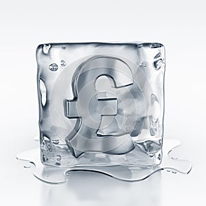Icecube with pound symbol inside