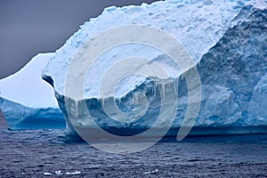 Ice cycles on an Iceberg in Antarctica photo