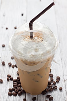 Iced blended frappucino