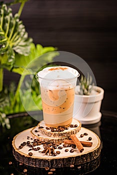 iced cappuccino coffee