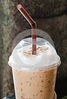 Iced cappuchino coffee photo