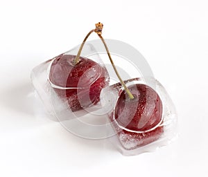 Iced cherries