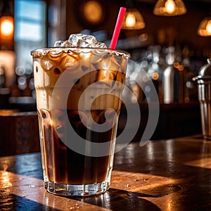 iced coffee, cold refreshing coffee beverage drink