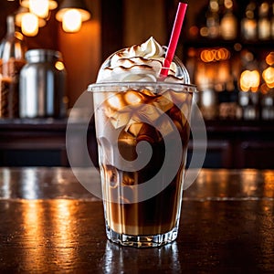 iced coffee, cold refreshing coffee beverage drink