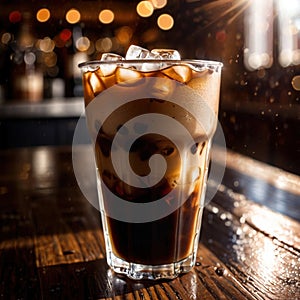 iced coffee, cold refreshing coffee beverage drink