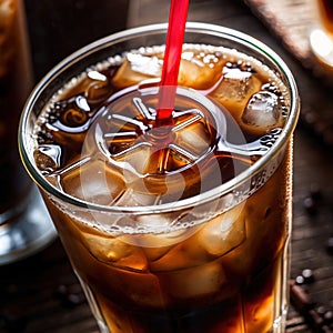 iced coffee, cold refreshing coffee beverage drink