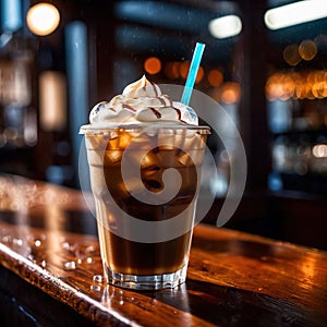 iced coffee, cold refreshing coffee beverage drink