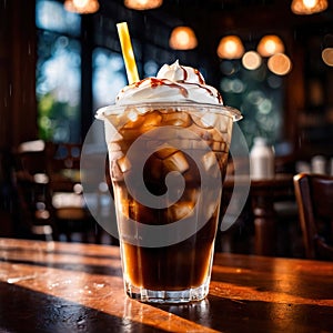 iced coffee, cold refreshing coffee beverage drink