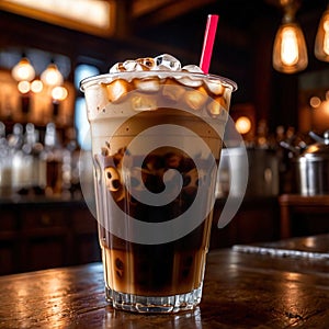 iced coffee, cold refreshing coffee beverage drink