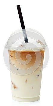 Iced coffee latte