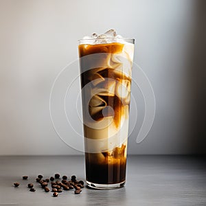 Iced Coffee in a Tall Glass