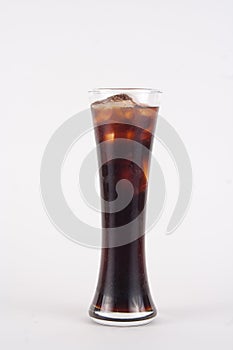 Iced coffee  on the white background