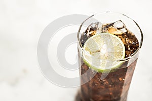Iced coke glass