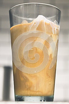 Iced Cold Brew Coffee and Cream