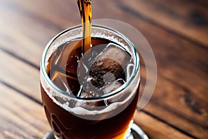 Iced Cold Brew Coffee  Smooth and Refreshing  .AI Generated