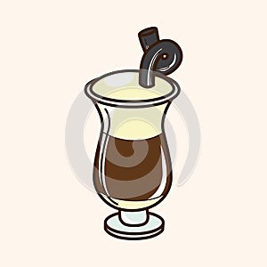 Iced drink theme elements vector,eps