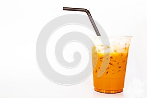 Iced drinks milks tea for health care tasty arrangement flatlay style