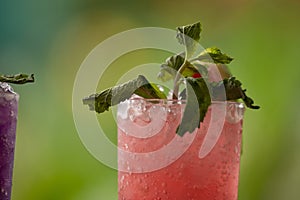 Iced fresh watermelon juice, Pune, Maharashtra