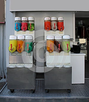 iced grenadine dispenser with flavors of types for sale in the a