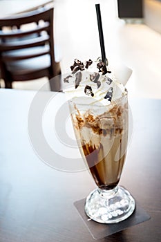 Iced mocha coffee