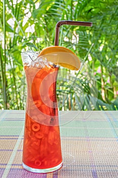 Iced orange tea