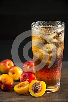 Iced peach tea