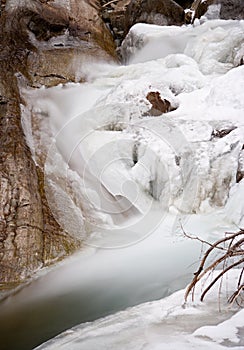 Iced River Long Exposure, Austria