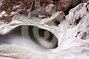 Iced River Long Exposure, Austria