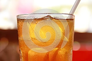 Iced tea closeup