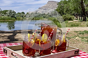 Iced Tea at Picnic in Grand Junction, Colorado photo