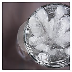 Iced water