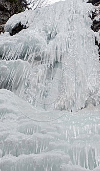 Icefall - Brankovsky waterfall, Slovakia photo