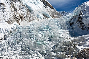 Icefall khumbu - view from Everest Base Camp