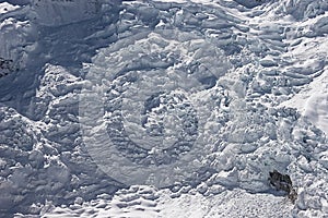 Icefall panorama photo