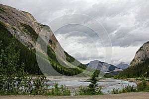 Icefields Parkway Scenic Mountain View, Alberta, Canada