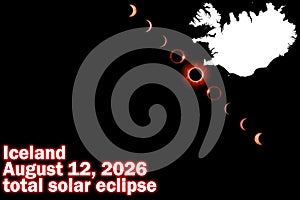 Iceland August 16, 2026 total solar eclipse - space for copy paste photo
