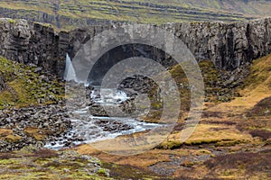 Iceland Berufjordur Waterfall photo