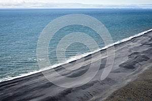 Iceland black sand beach